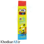 مداد-رنگی-6-رنگ-بلند-جعبه-مقوایی-اریا