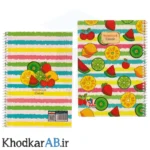 دفتر-سیمی-50-برگ-70-گرم-طلقی-طرحدار-کلاسیک-طرح-میوه