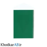 دفتر-سیمی-80-برگ-70-گرم-طلقی-رنگی-سبز-تیره