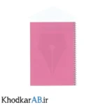 دفتر-سیمی-80-برگ-70-گرم-طلقی-رنگی-صورتی