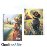 دفتر-سیمی-جلد-سخت-مقوایی-ضخیم-200-برگ-شفق-طرح-تابلو-نقاشی