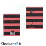دفترچه-یادداشت-جلد-سخت-گربه-ای-قرمز