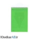 دفترچه-یادداشت-خبرنگاری-سیمی-بالابازشو-سبز