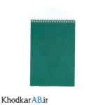 دفترچه-یادداشت-خبرنگاری-سیمی-بالابازشو-سبز-تیره