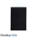 دفترچه-یادداشت-خبرنگاری-سیمی-بالابازشو-مشکی