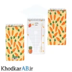 دفترچه-یادداشت-پلنر-فانتزی-سیمی-مدل-تودولیست-کریمی-70-گرم-طرح-هویجی