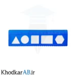 خطکش 15 سانت ژله ای رنگ آبی