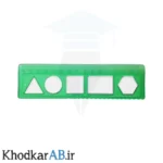 خطکش 15 سانت ژله ای رنگ سبز