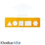 خطکش 15 سانت ژله ای رنگ نارنجی