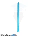 روبان گلشو بزرگ رنگ آبی روشن