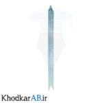 روبان گلشو بزرگ رنگ آبی نقره ای