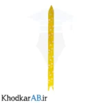 روبان گلشو بزرگ رنگ زرد