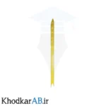 روبان گلشو کوچک زرد طرح قلب