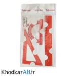ست 3 تکه خطکش گونیا و نقاله ژله ای تحریران قرمز