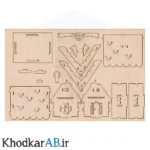 پازل چوبی 3 بعدی کلبه جنگلی