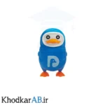 تراش مخزندار و پاک کن فانتزی طرح پنگوئن آبی