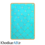 کاغذ کادو طلاکوب آبی فیروزه ای ابعاد 50 در 70
