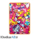 کاغذ کادو گلاسه طرح پونی ابعاد 50 در 70