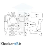 راهنمای ساخت پازل چوبی 3 بعدی جنگنده