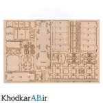 قطعات پازل چوبی 3 بعدی قطار ریلی