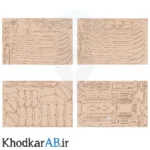 قطعات پازل چوبی 3 بعدی کشتی بادبانی