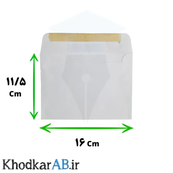 پاکت نامه سفید چسبدار سایز 16 در 11.5