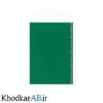 دفتر-سیمی-100-برگ-70-گرم-طلقی-رنگ-سبز-تیره