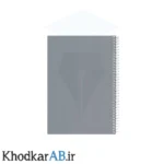 دفتر-سیمی-100-برگ-70-گرم-طلقی-رنگ-طوسی