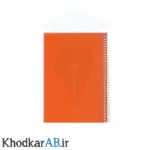 دفتر-سیمی-100-برگ-70-گرم-طلقی-رنگ-نارنجی