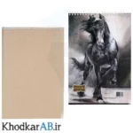 دفتر-طراحی-50-برگ-80-گرم-شیوا-سایز-آ4-با-تخته-ضخیم-زیر-دستی-طرح-اسب