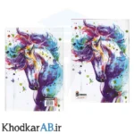 دفتر-منگنه-ای-دولتی-80-برگ-طرح-اسب