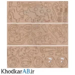 قطعات-پازل-سه-بعدی-چوبی-طرح-موتورسیکلت-آمریکایی