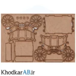 قطعات-پازل-سه-بعدی-چوبی-کالسکه