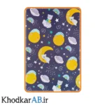 کاغذ کادو فانتزی گلاسه طرح فضایی ماه و ستاره ابعاد 50 در 70 سانتی متر