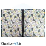 کلاسور-26-حلقه-فانتزی-کارن-جلد-سخت-با-یدک-100-برگ-طرح-برگ
