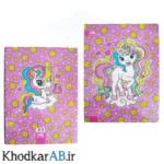 کلاسور-26-حلقه-فانتزی-کارن-جلد-سخت-با-یدک-100-برگ-و-دیوایدر-فانتزی-طرح-اسب-تک-شاخ