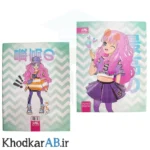 کلاسور-26-حلقه-فانتزی-کارن-جلد-سخت-با-یدک-100-برگ-و-دیوایدر-فانتزی-طرح-دختر