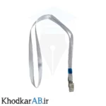 بند-کارت-آویز-گردن-با-گیره-فلزی-رنگ-طوسی