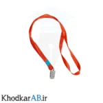 بند-کارت-آویز-گردن-با-گیره-فلزی-قرمز