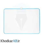 تخته-وایتبرد-دو-طرفه-بزرگ-با-آویز-فلزی-آبی