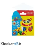 خمیر بازی اریا 6 رنگ مقوایی