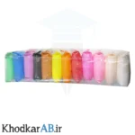 خمیر-دوازده-رنگ-مینیاتوری-سوپر-کلی-Super-Clay-با-لوازم-جانبی