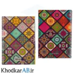 دفتر-زبان-50-برگ-4-خط-سیمی-70-گرم-جلد-طلقی-طرحدار-سنتی