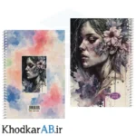 دفتر-زبان-50-برگ-4-خط-سیمی-70-گرم-جلد-طلقی-طرحدار-نقاشی-خانم