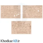 قطعات پازل چوبی 3 بعدی طرح موتور سیکلت