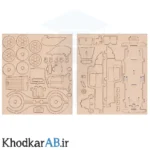 قطعات پازل چوبی 3 بعدی ماشین کلاسیک