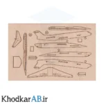 قطعات پازل چوبی 3 بعدی هواپیما مسافربری