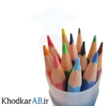 مداد-رنگی-12-رنگ آریا-لوله