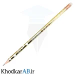 مداد-مشکی-طلایی-M.Q-پاکن-دار-سفید