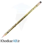 مداد-مشکی-طلایی-M.Q-پاکن-دار-مشکی